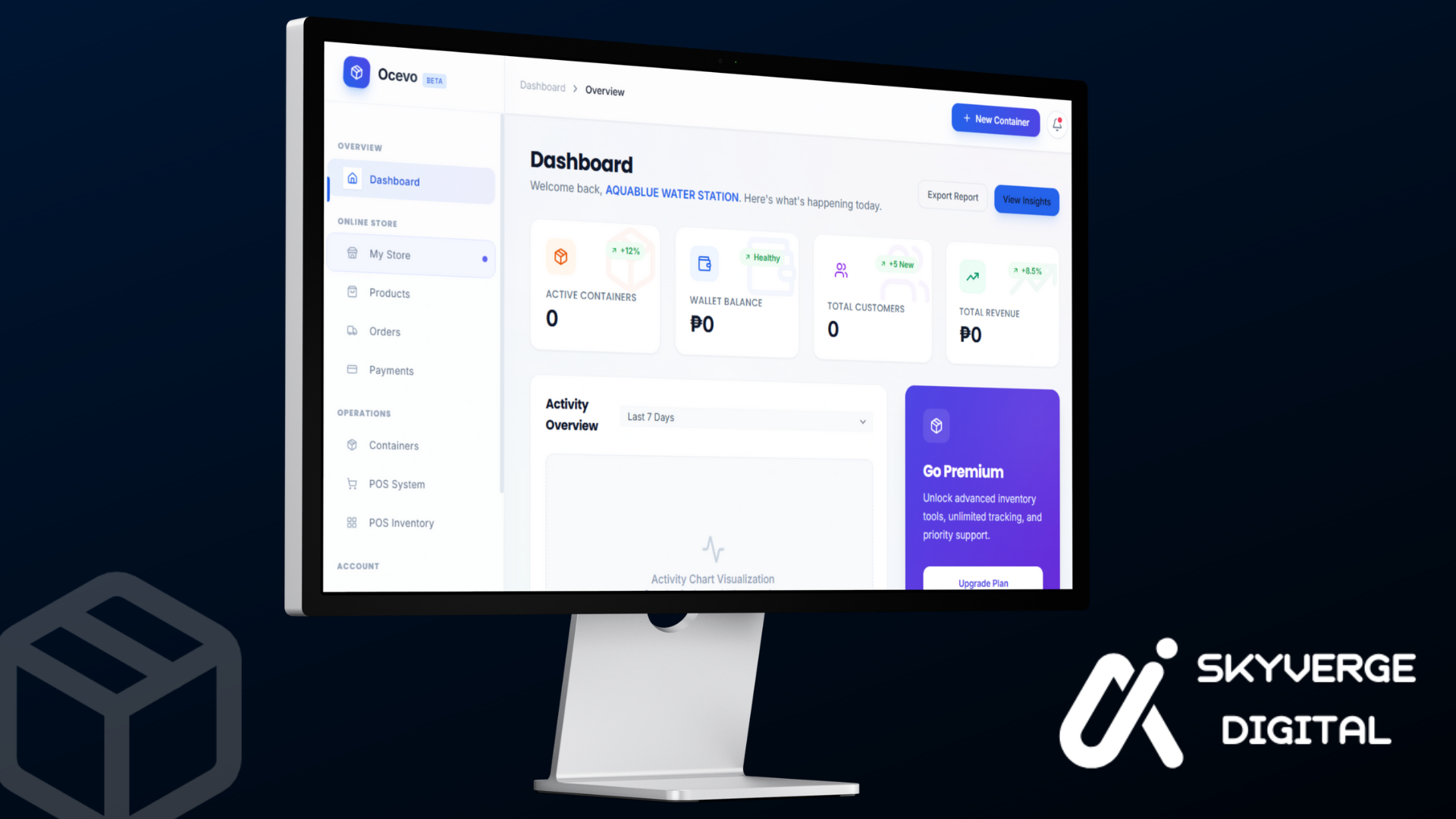 Ocevo Management Center Preview